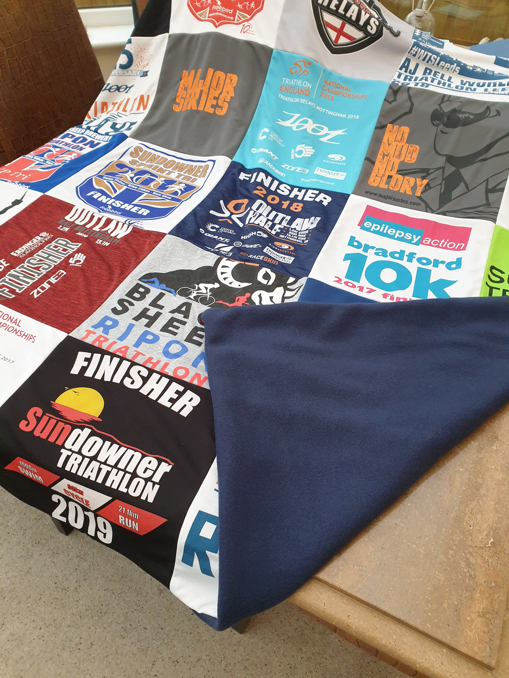 Sports shirts keepsake blanket Handmade.by.MeggyFifee