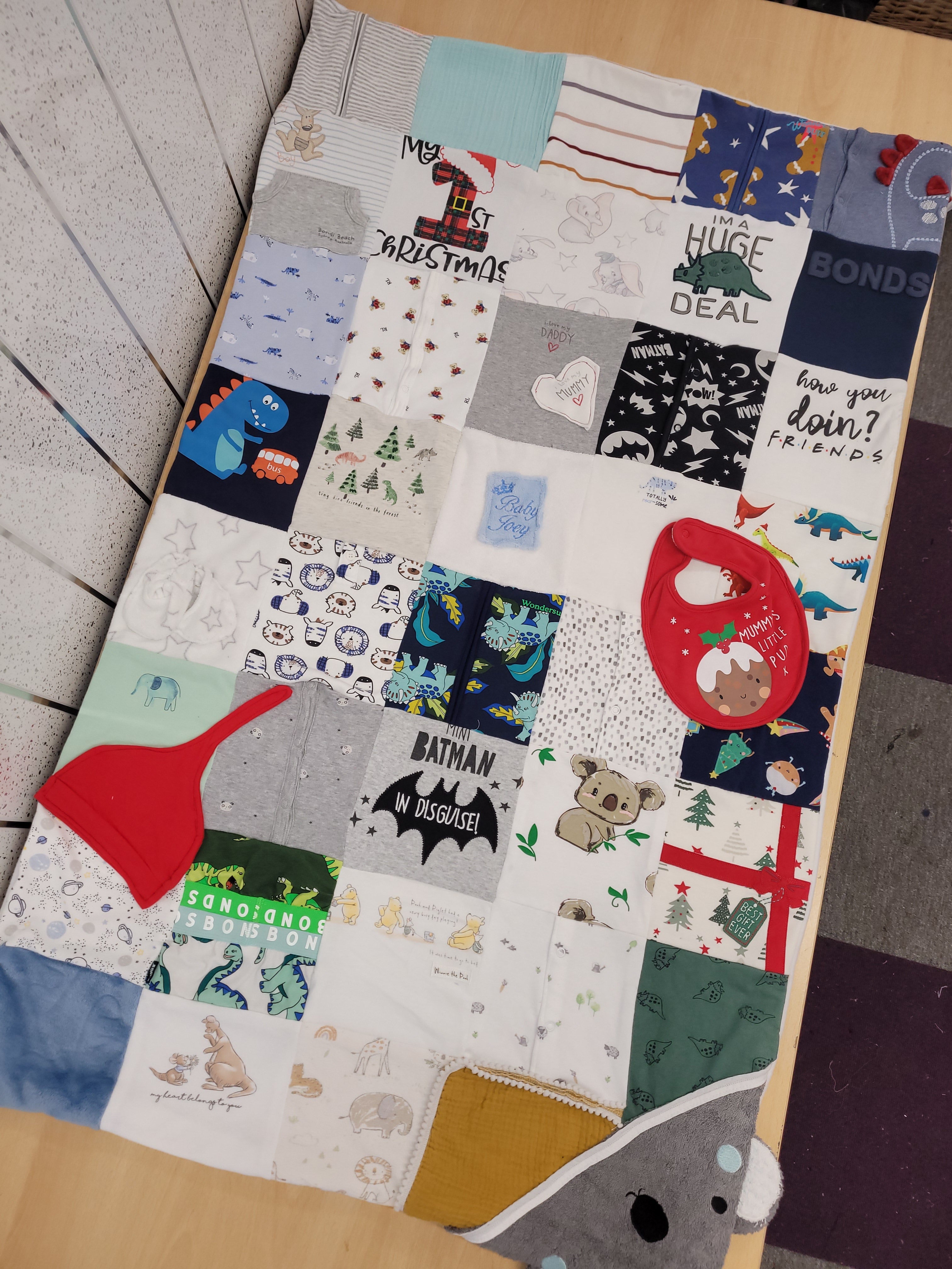 Baby clothing keepsake memory blankets xlarge By.MeggyFifee