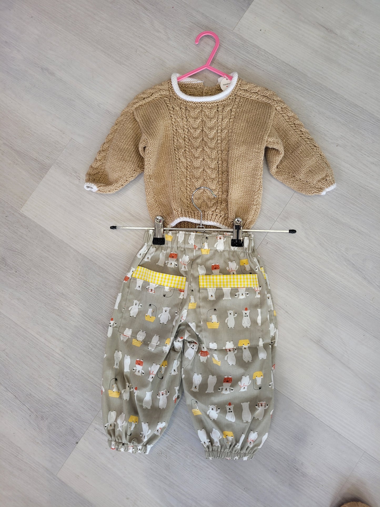 Baby boys bear trousers Handmade.by.meggyfifee
