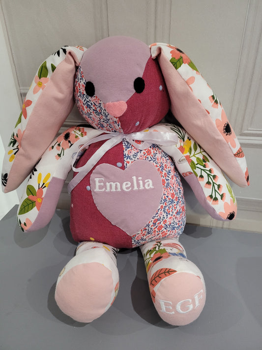 Brand New babygrow keepsake bunny Handmade.By.MeggyFifee