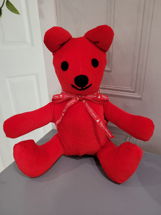 Christmas red bear handmade.by.meggyfifee