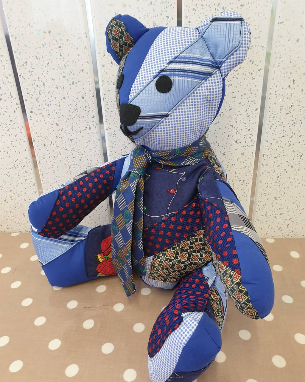 Memory keepsake tie bear Handmade.by.Meggyfifee