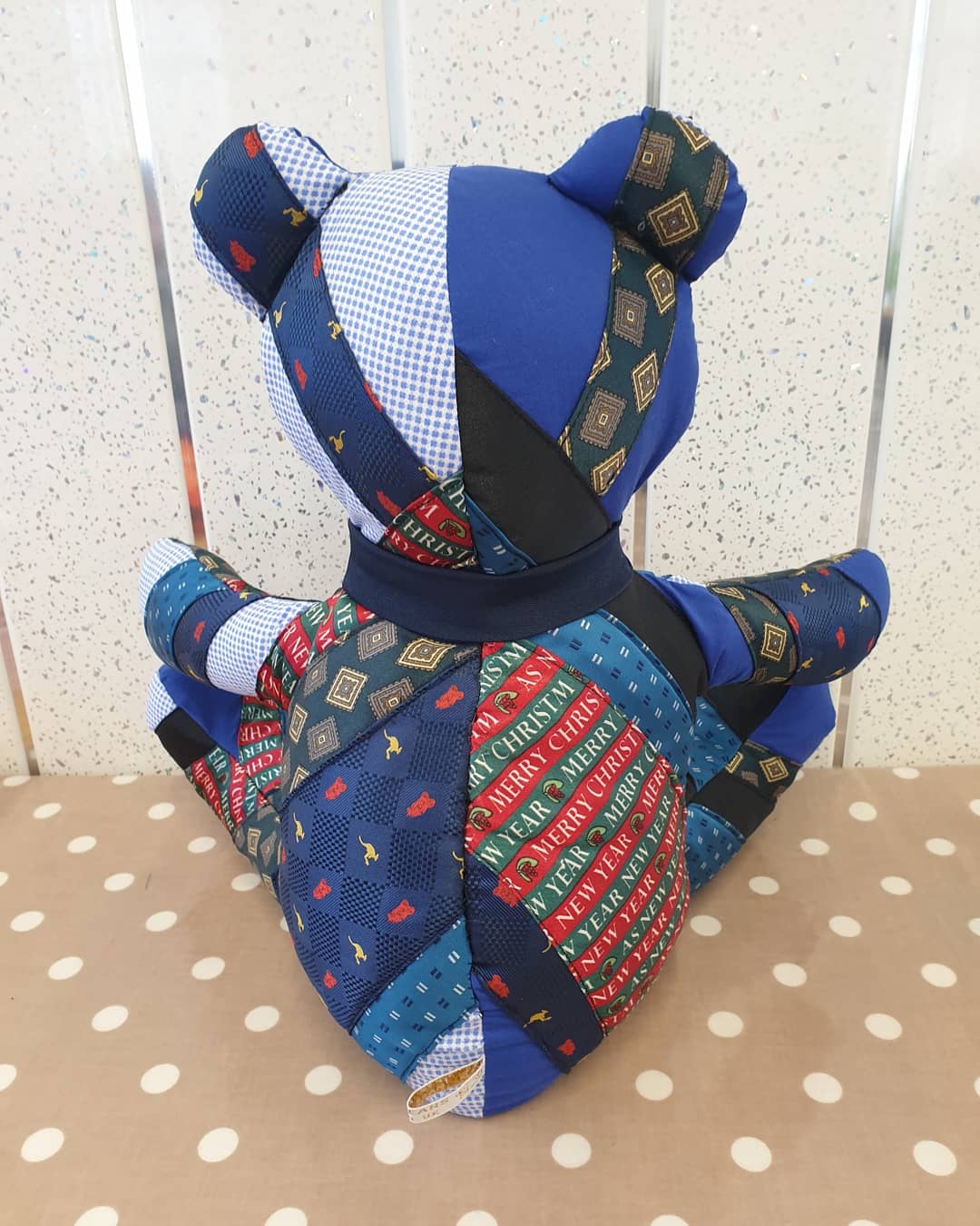 Memory keepsake tie bear Handmade.by.Meggyfifee