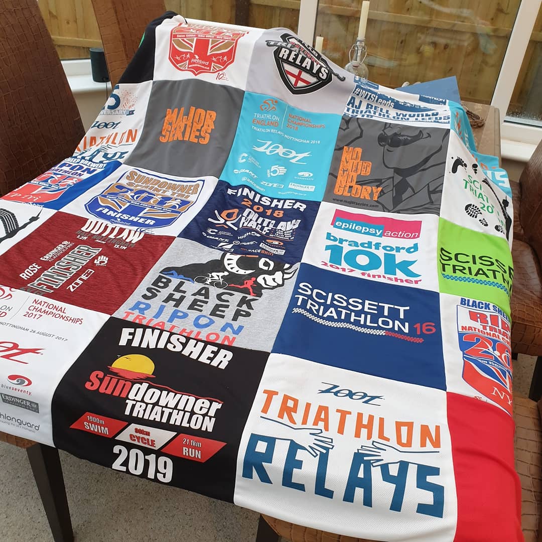 Sports shirts keepsake blanket Handmade.by.MeggyFifee