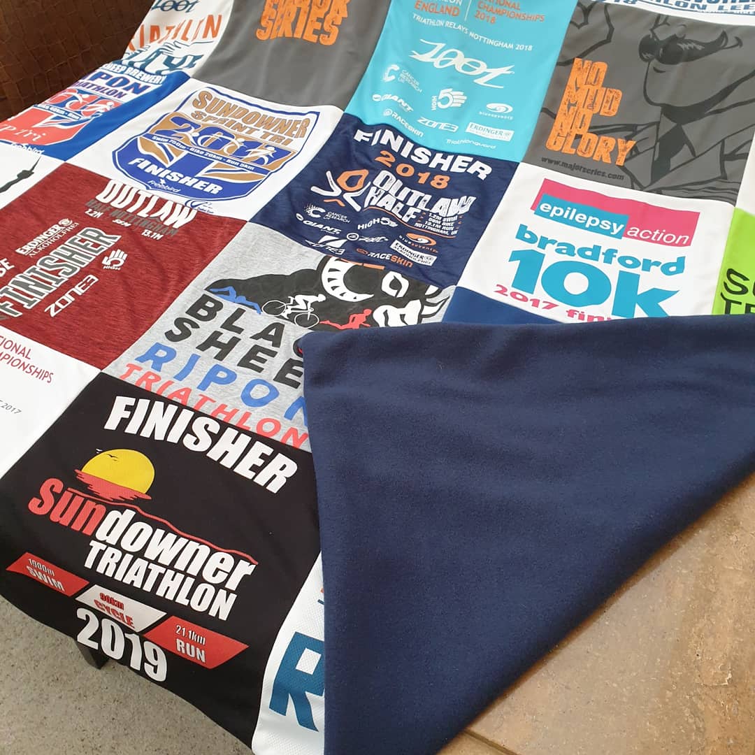 Sports shirts keepsake blanket Handmade.by.MeggyFifee