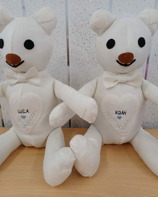 Wedding dress keepsake memory bears By.Meggy-Fifee