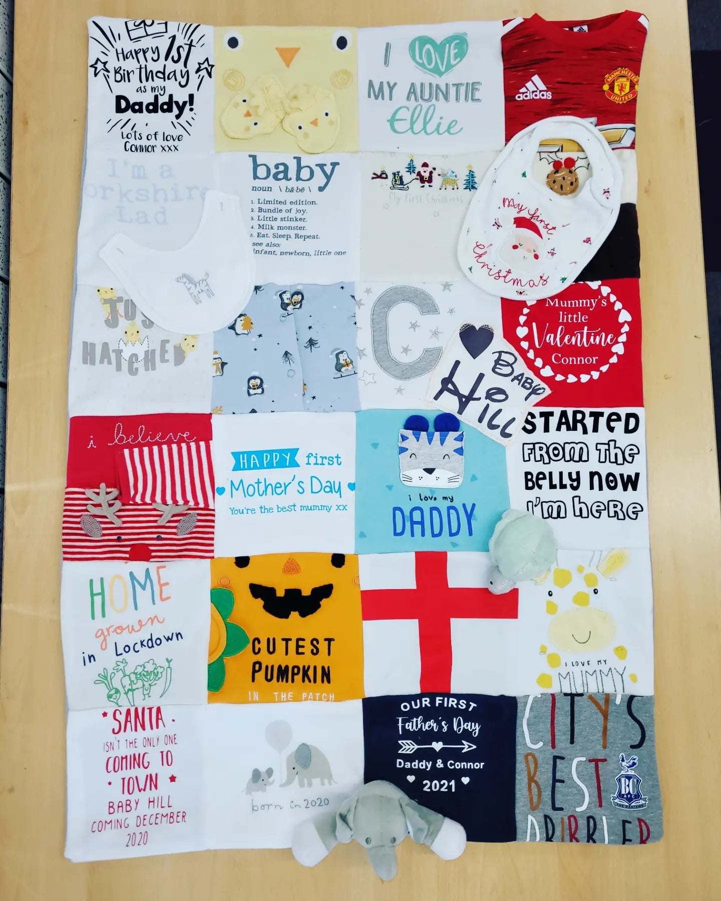 Keepsake memory baby clothing blankets med size HandmadeBy.MeggyFifee