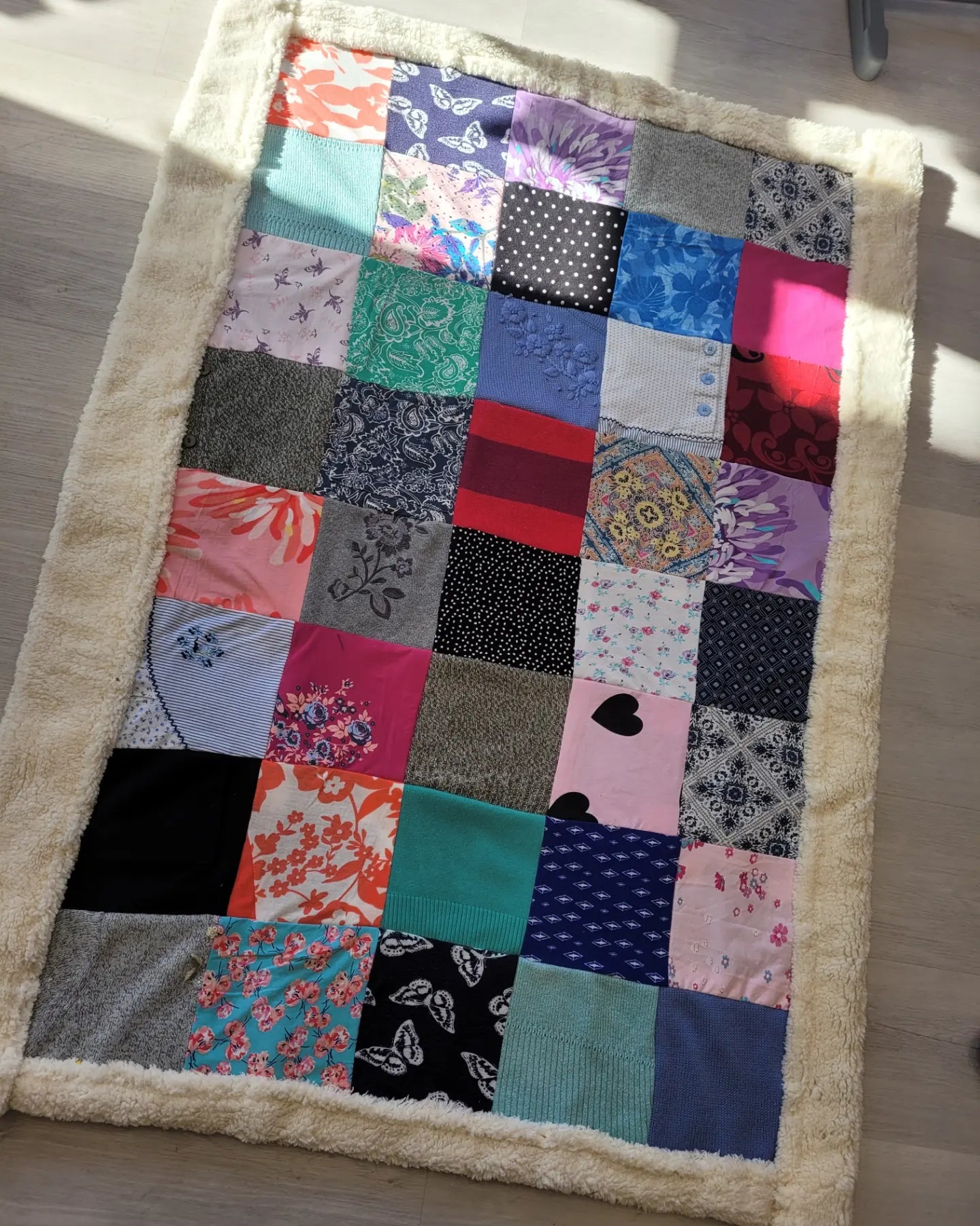Memory keepsake blanket made from loved ones tops handmade.by.meggyfifee