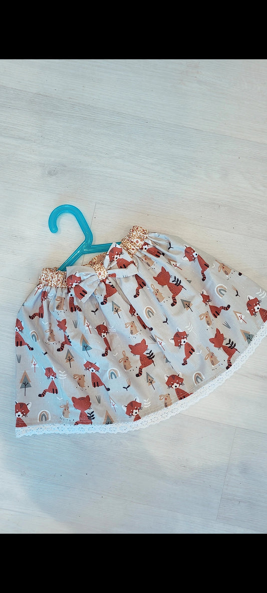 Bespoke handmade girls rusk fox skirt Handmade.by.meggyfifee